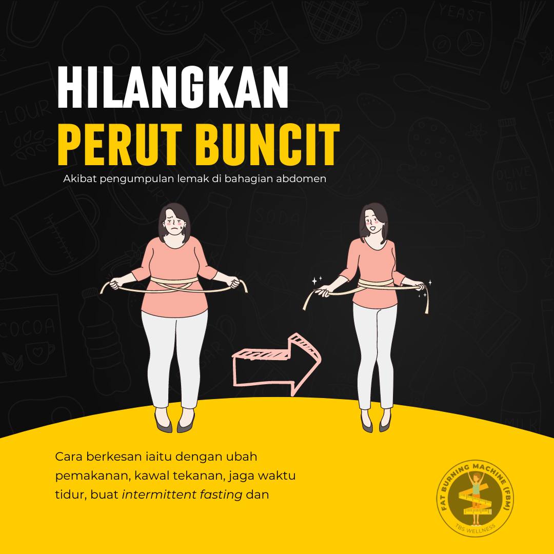 Cara Hilangkan Perut Buncit Pada Wanita | Nina Salleh