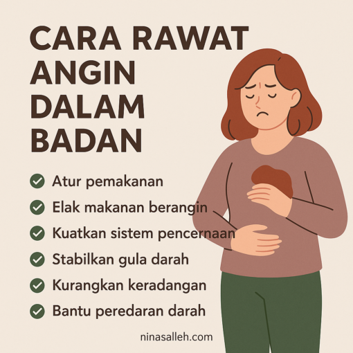 cara buang angin dalam badan