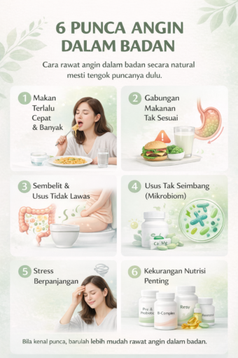 hilangkan pening melayang punca angin dalam badan