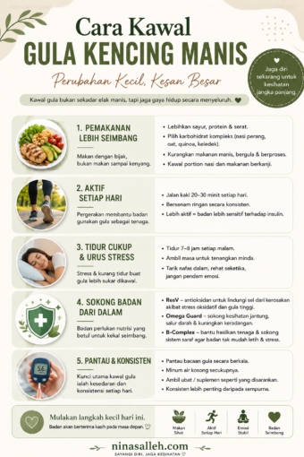 baiki pemakanan kawal gula dalam darah